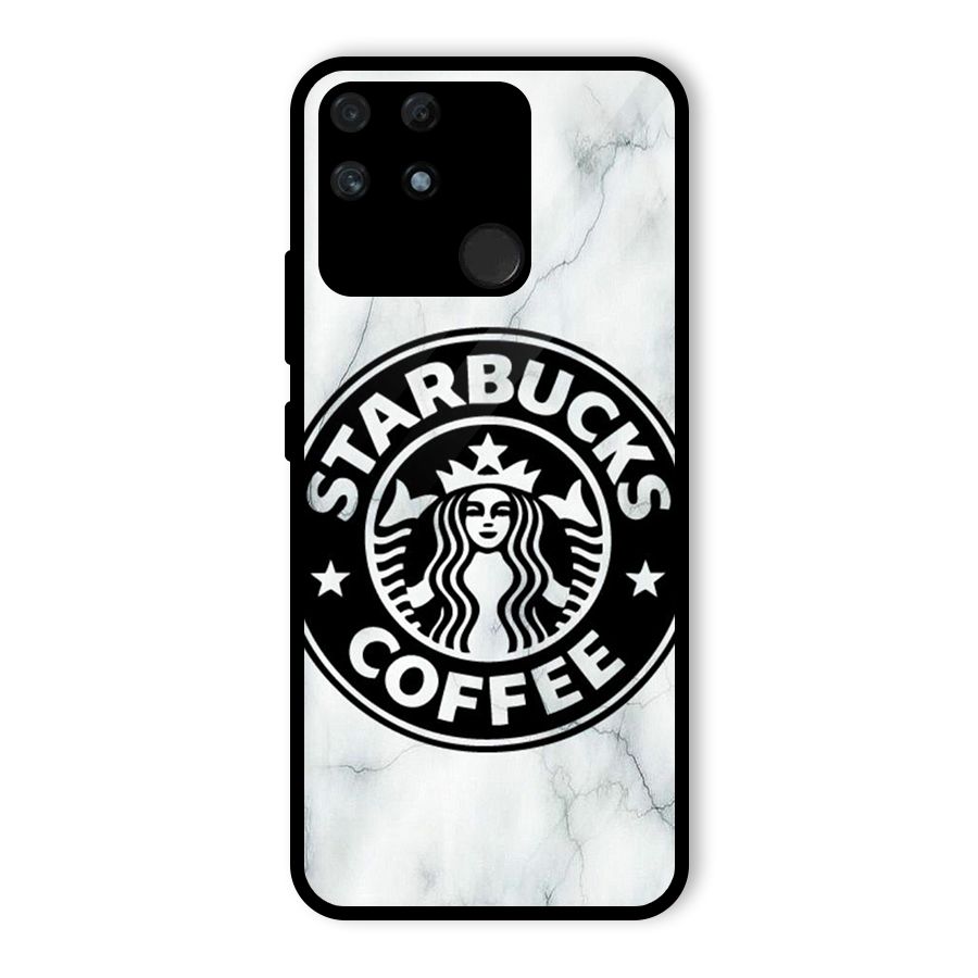 StarBuck Marble Glass Back Case for Realme Narzo 50A