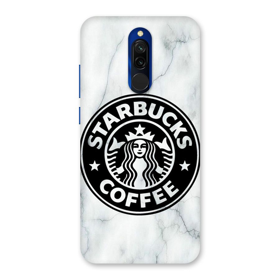 StarBuck Marble Glass Back Case for Redmi 8
