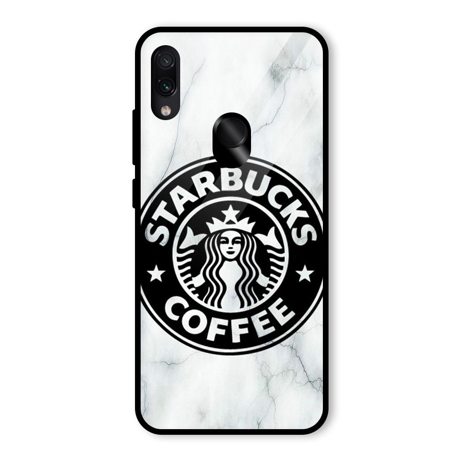 StarBuck Marble Glass Back Case for Redmi Note 7