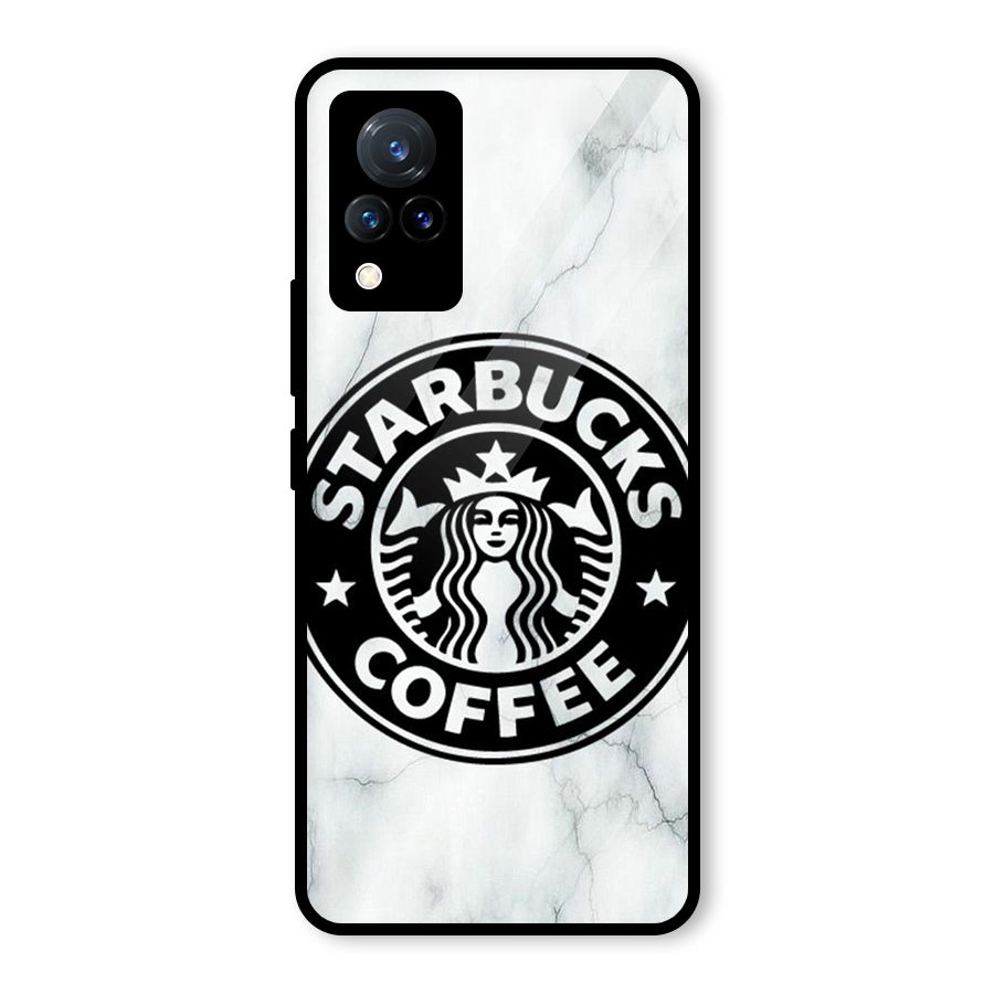 StarBuck Marble Glass Back Case for Vivo V21 5G