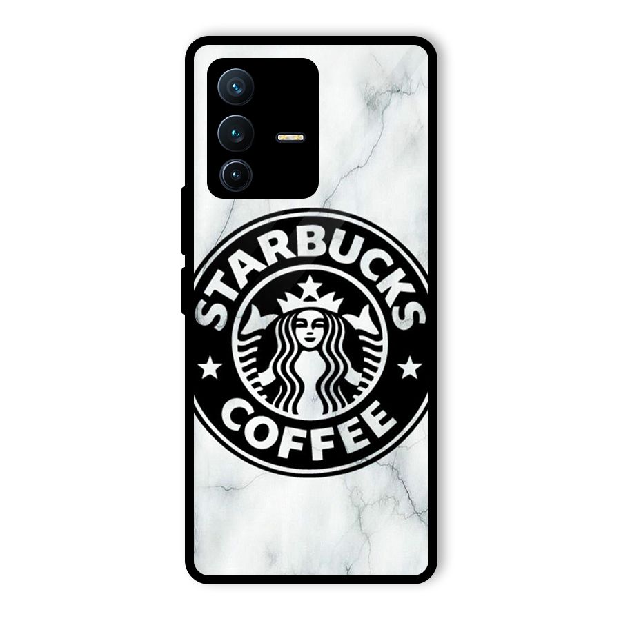 StarBuck Marble Glass Back Case for Vivo V23 Pro