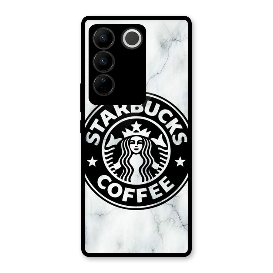 StarBuck Marble Glass Back Case for Vivo V27