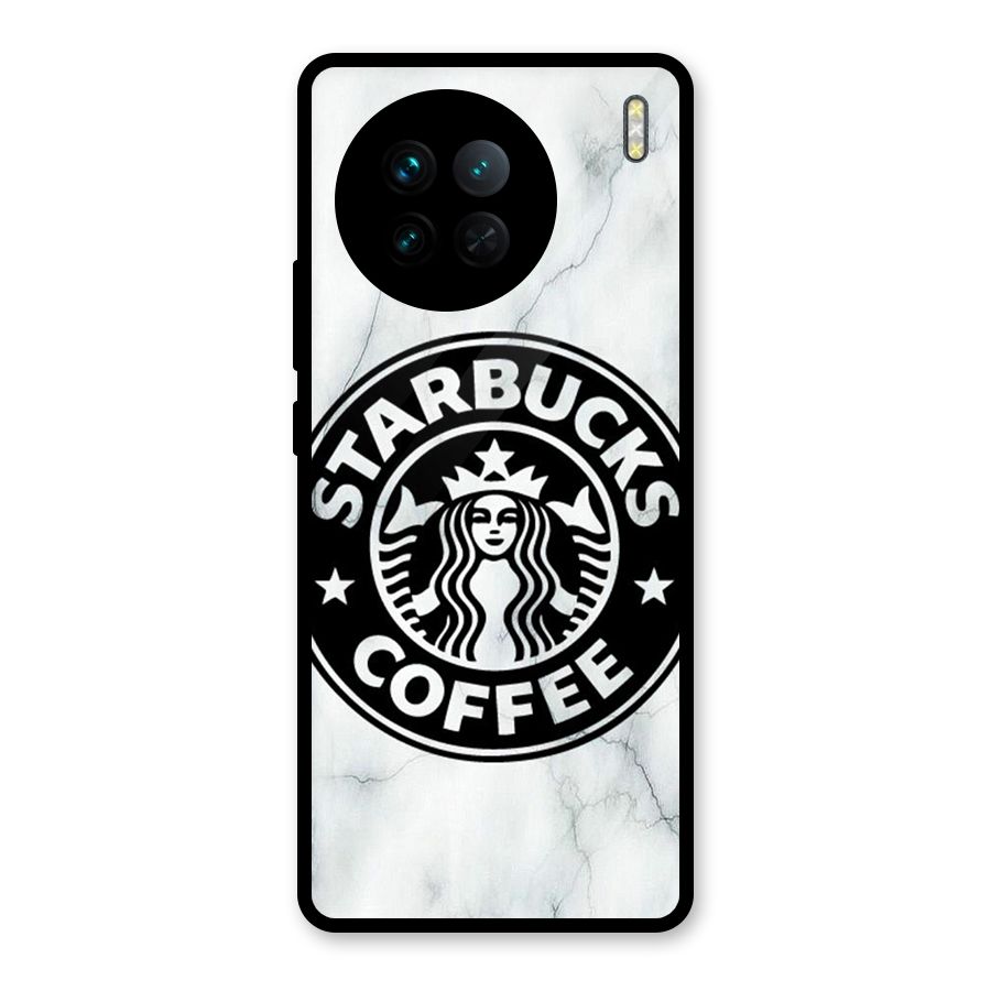 StarBuck Marble Glass Back Case for Vivo X90