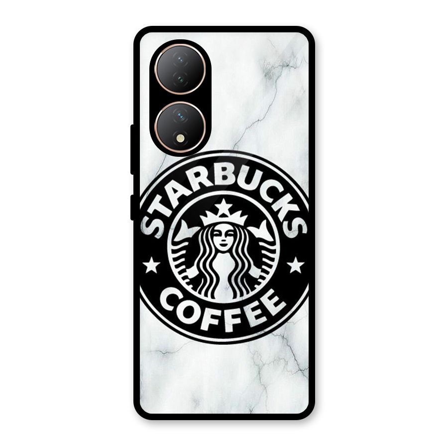 StarBuck Marble Glass Back Case for Vivo Y100
