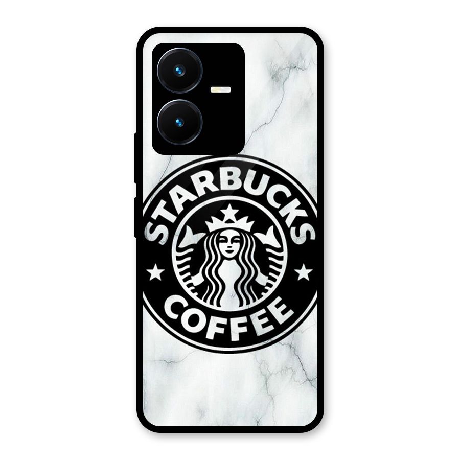 StarBuck Marble Glass Back Case for Vivo Y22s