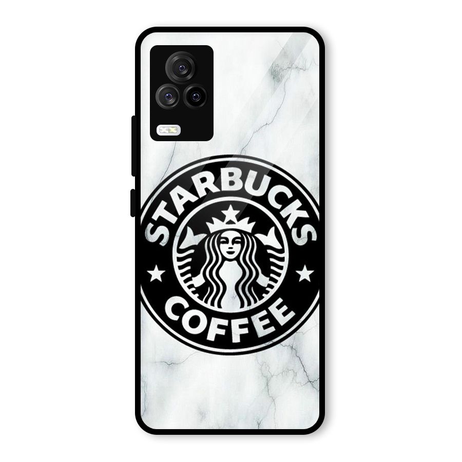StarBuck Marble Glass Back Case for Vivo iQOO 7 Legend 5G