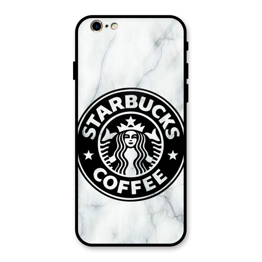 StarBuck Marble Glass Back Case for iPhone 6 6S