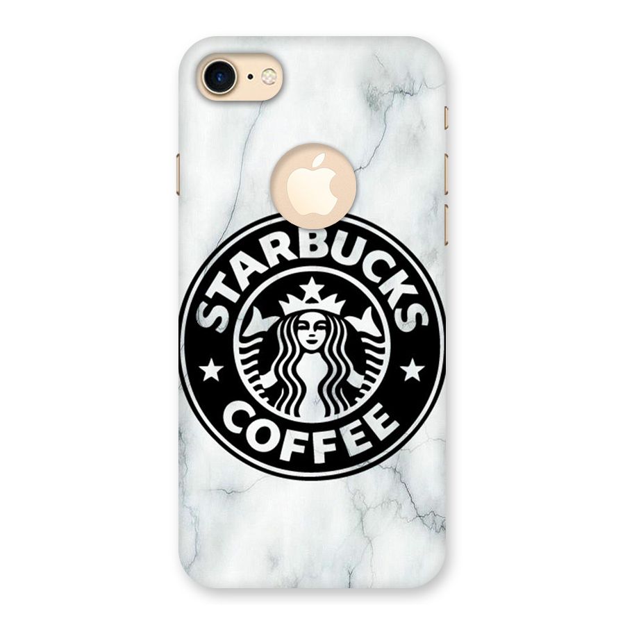StarBuck Marble Back Case for iPhone 7 Logo Cut