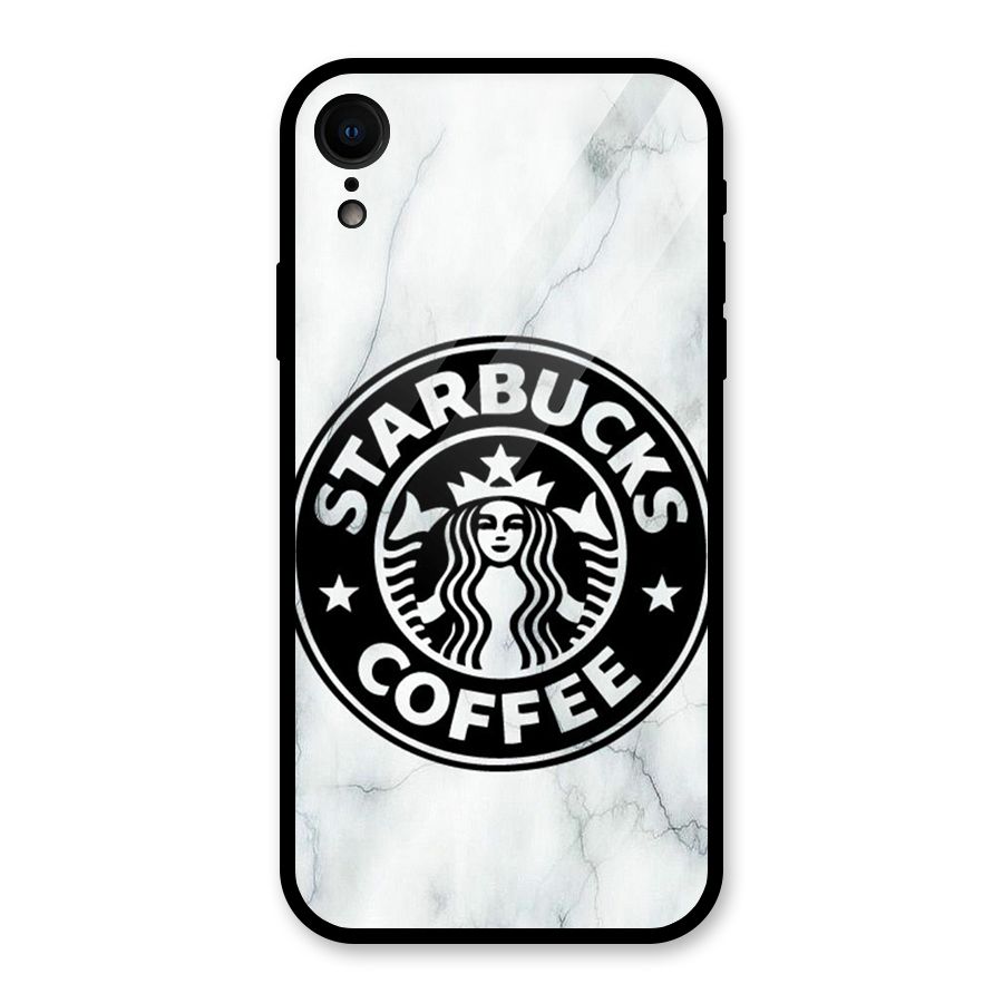 StarBuck Marble Glass Back Case for iPhone XR