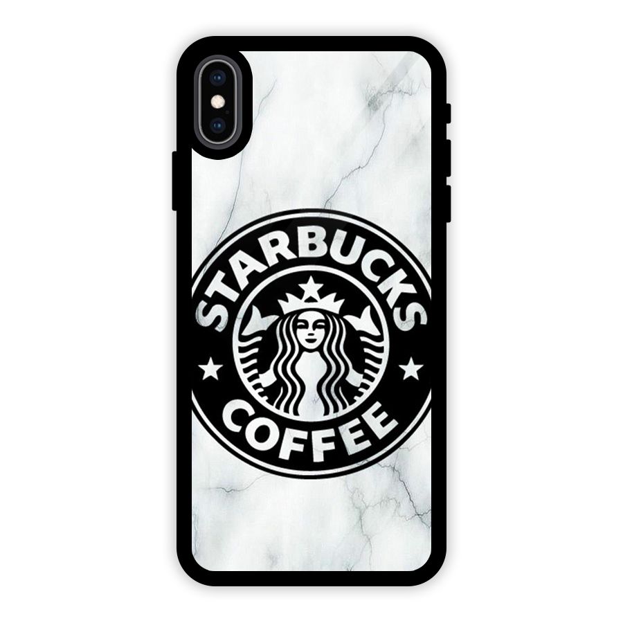 StarBuck Marble Glass Back Case for iPhone XS Max
