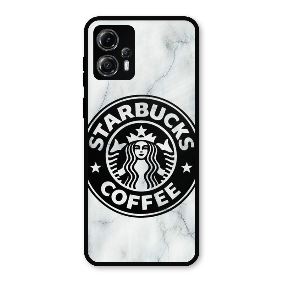 StarBuck Marble Metal Back Case for Moto G13