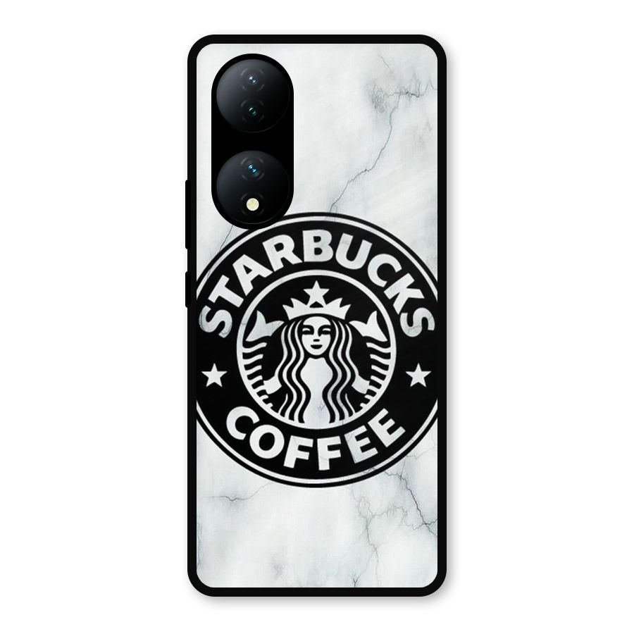 StarBuck Marble Metal Back Case for Vivo Y100a