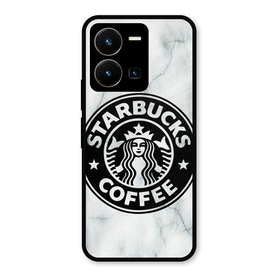 StarBuck Marble Metal Back Case for Vivo Y35