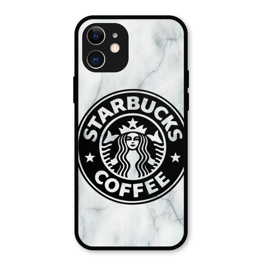 StarBuck Marble Metal Back Case for iPhone 12