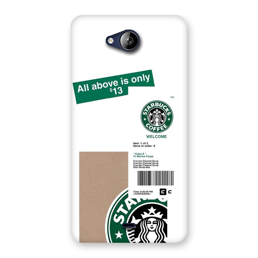 Starbucks Coffee Mocha Back Case for Canvas Play Q355