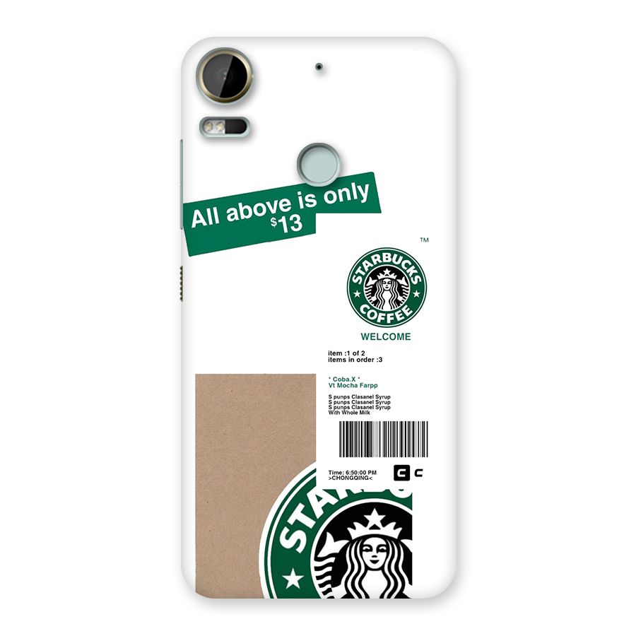 Starbucks Coffee Mocha Back Case for Desire 10 Pro