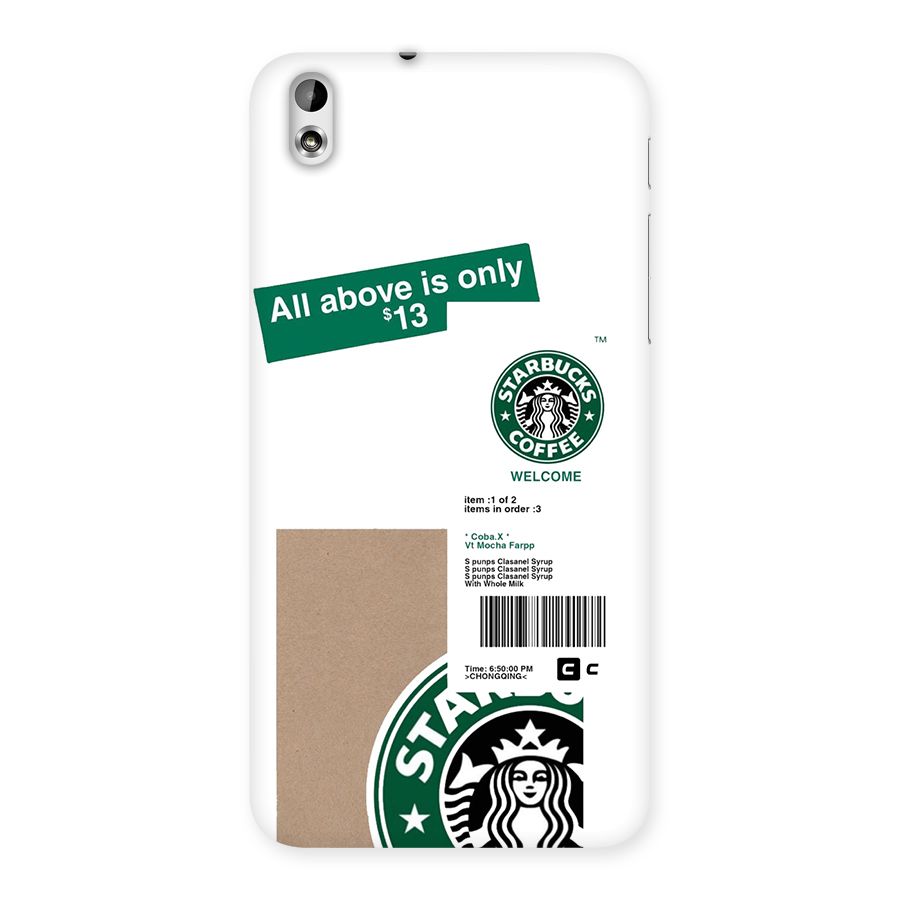 Starbucks Coffee Mocha Back Case for Desire 816g