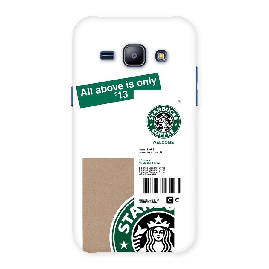 Starbucks Coffee Mocha Back Case for Galaxy J1
