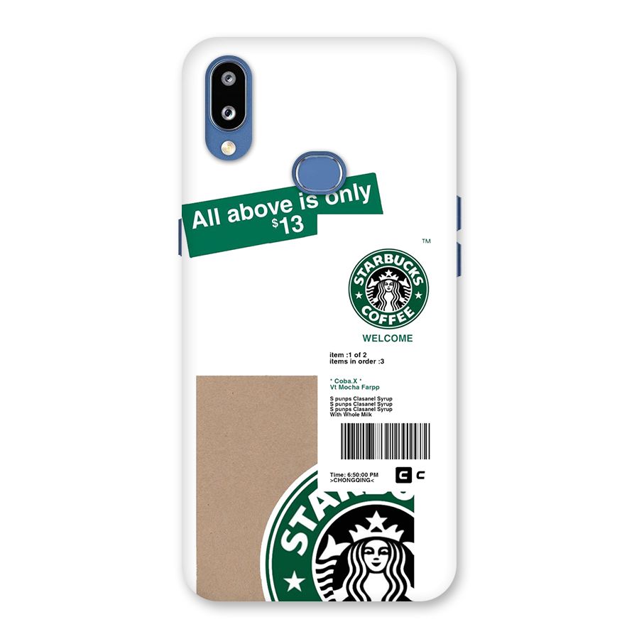 Starbucks Coffee Mocha Back Case for Galaxy M01s