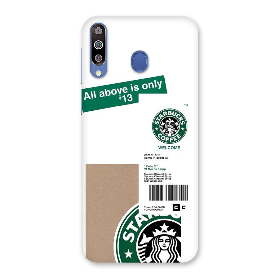 Starbucks Coffee Mocha Back Case for Galaxy M30
