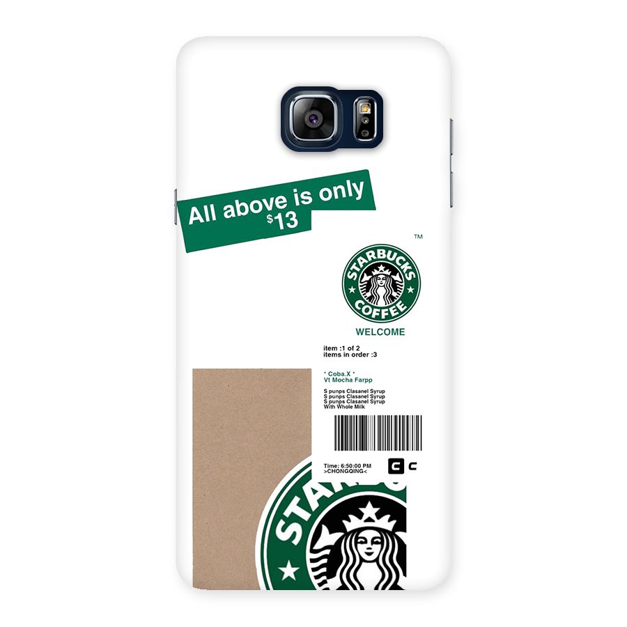 Starbucks Coffee Mocha Back Case for Galaxy Note 5