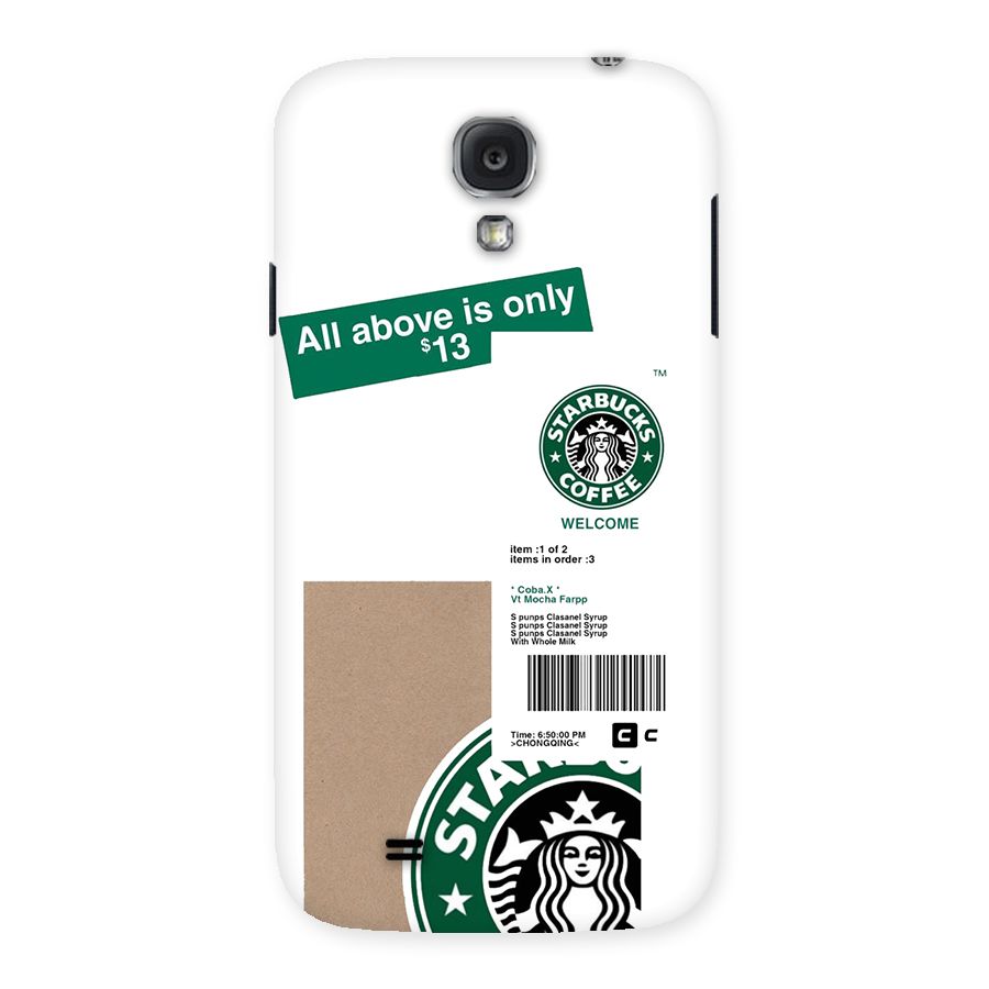 Starbucks Coffee Mocha Back Case for Galaxy S4