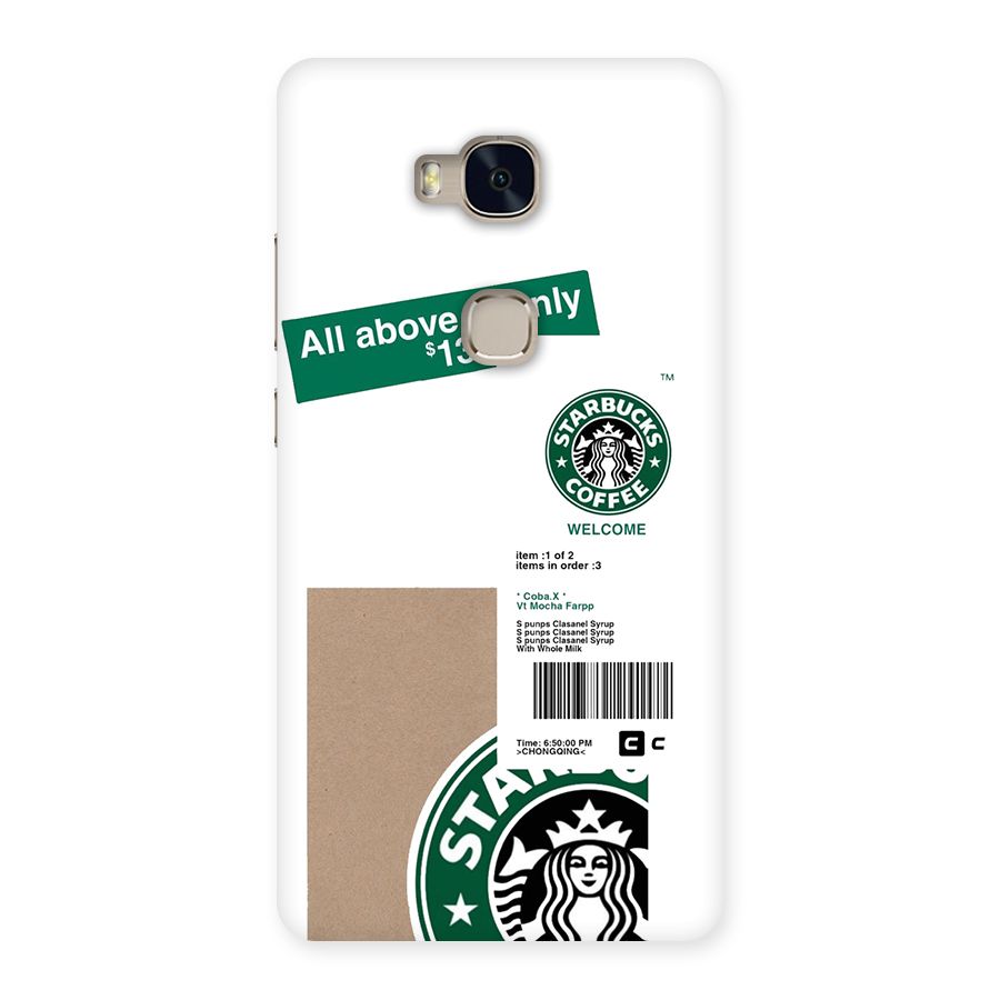 Starbucks Coffee Mocha Back Case for Honor 5X