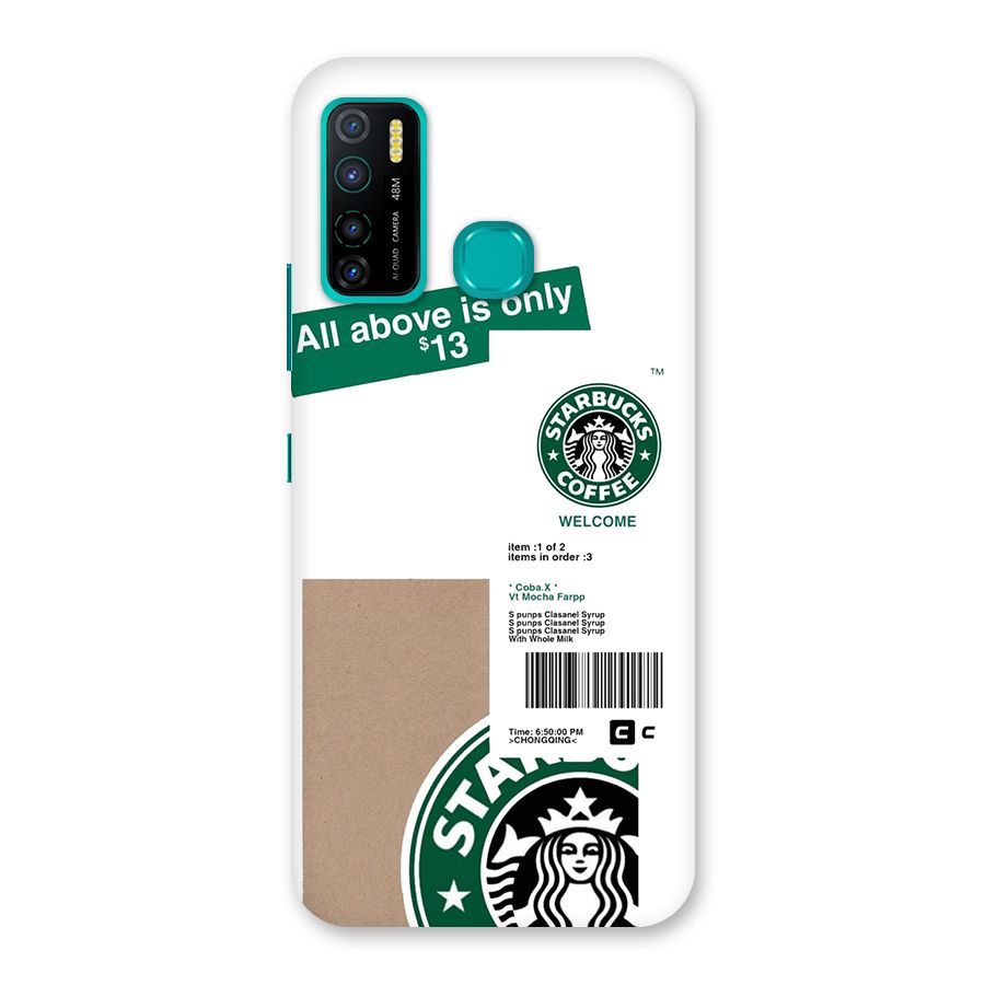 Starbucks Coffee Mocha Back Case for Infinix Hot 9 Pro