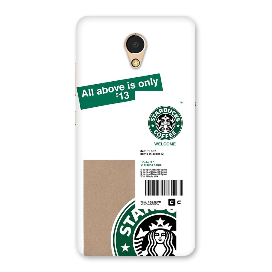 Starbucks Coffee Mocha Back Case for Lenovo P2