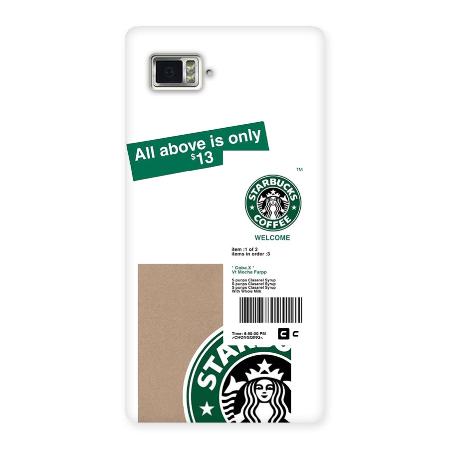 Starbucks Coffee Mocha Back Case for Lenovo Vibe Z2 Pro K920