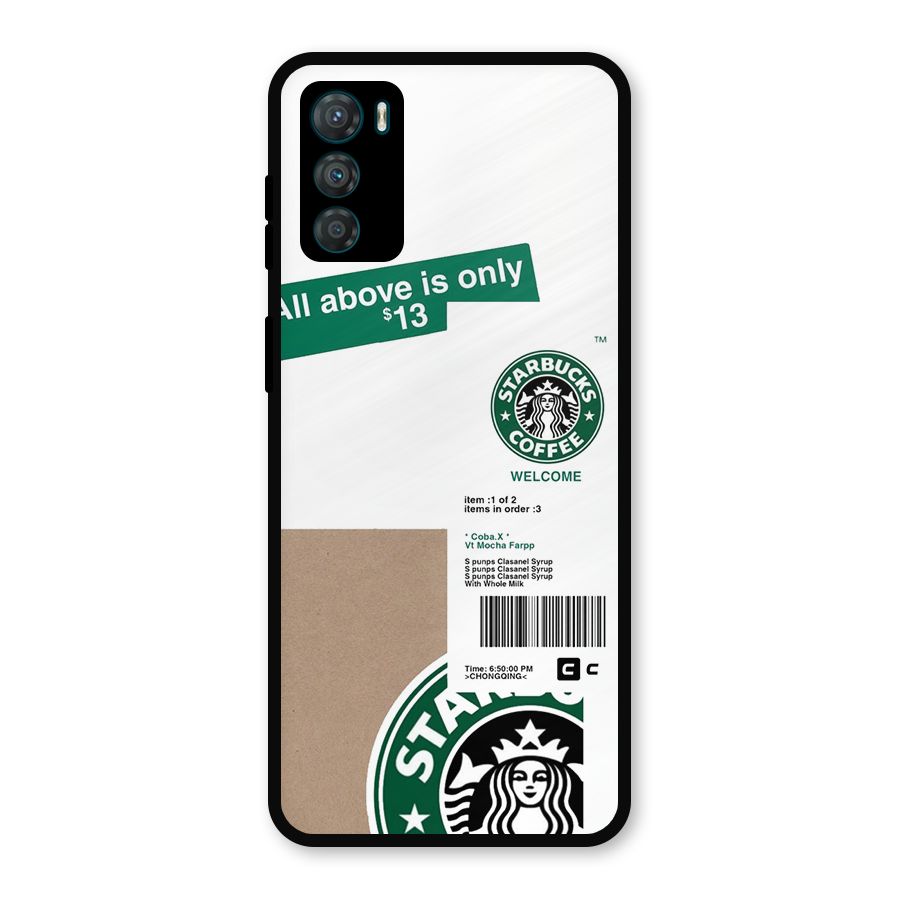 Starbucks Coffee Mocha Metal Back Case for Moto G42