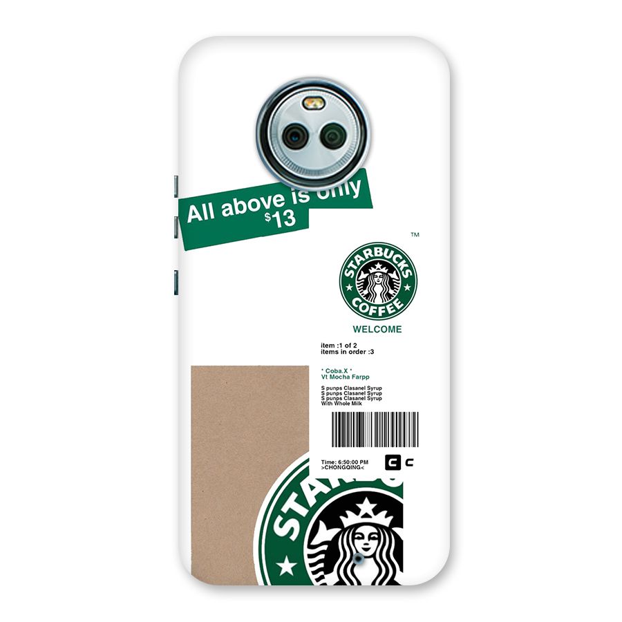 Starbucks Coffee Mocha Back Case for Moto X4