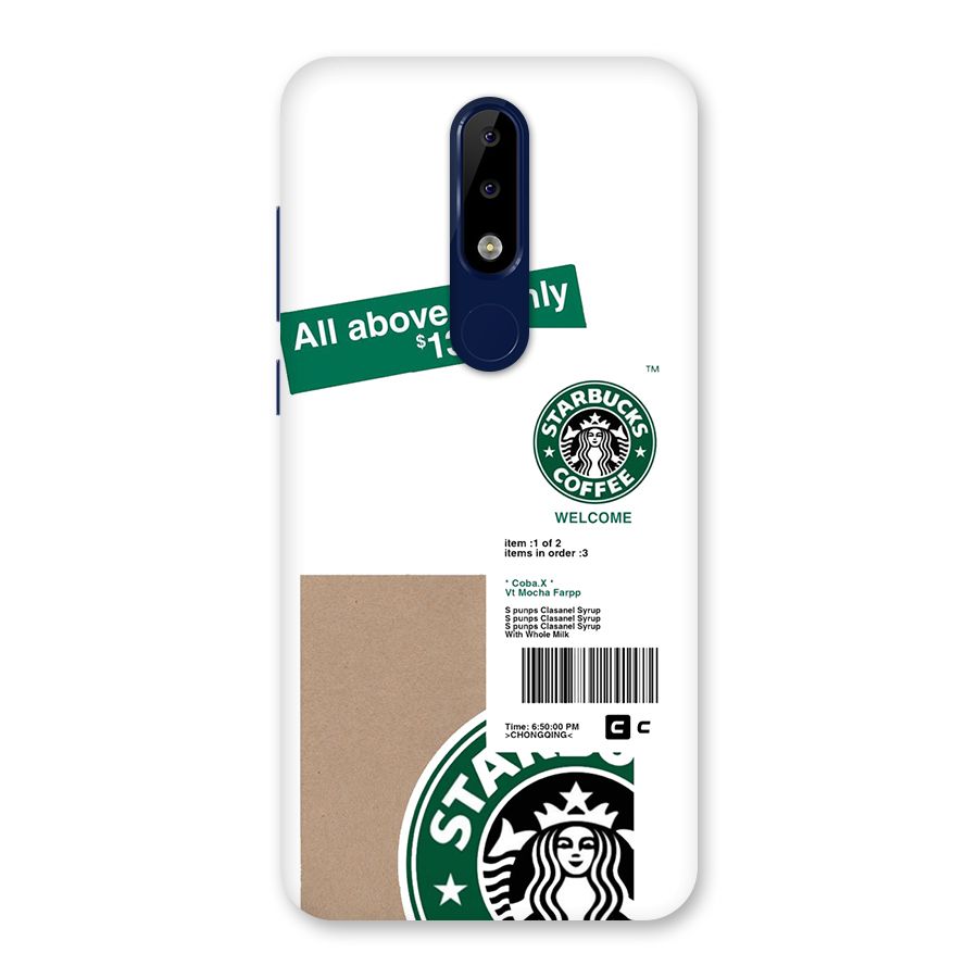 Starbucks Coffee Mocha Back Case for Nokia 5.1 Plus