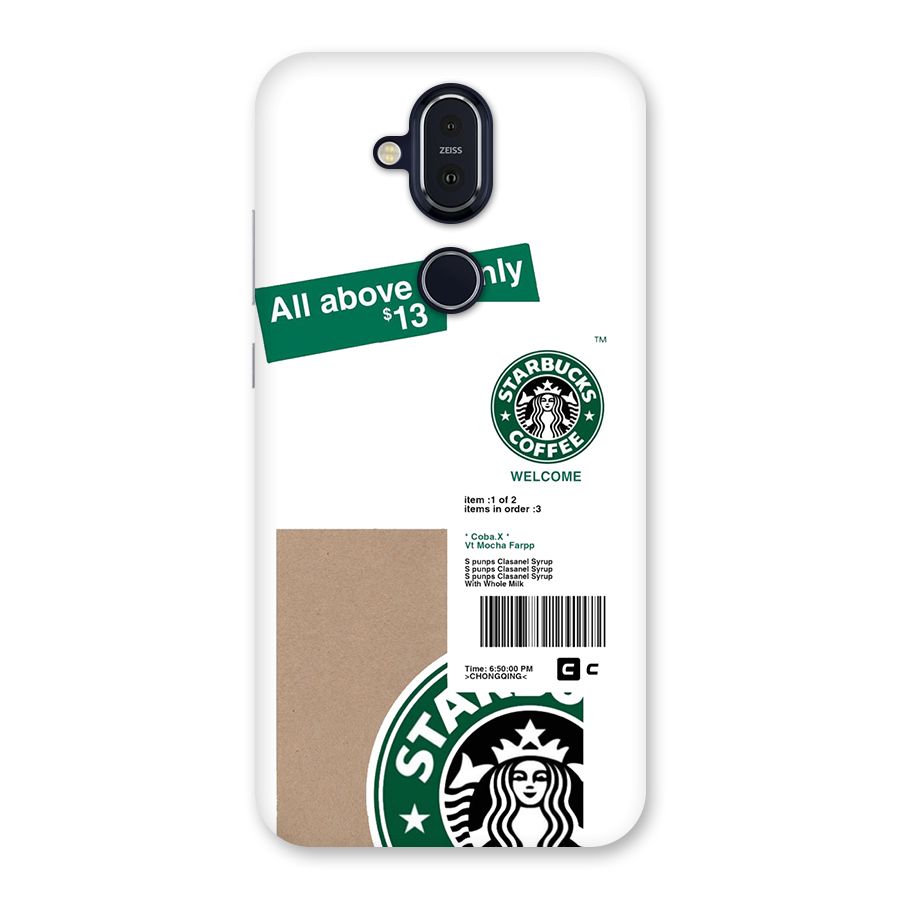 Starbucks Coffee Mocha Back Case for Nokia 8.1