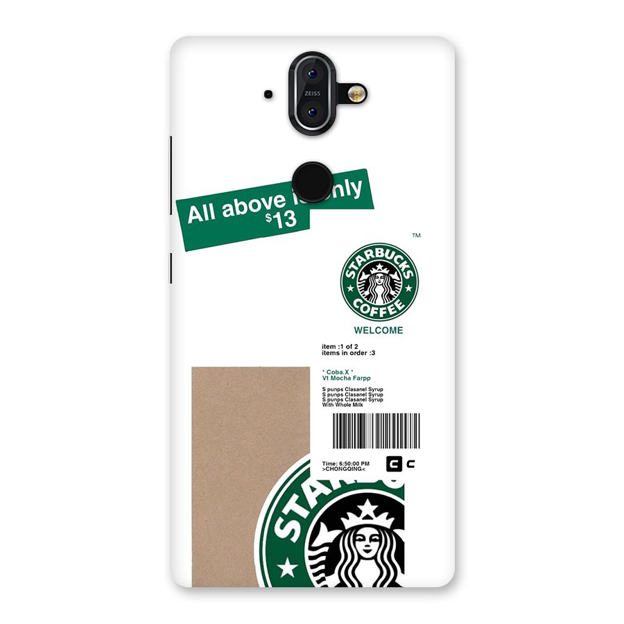 Starbucks Coffee Mocha Back Case for Nokia 8 Sirocco