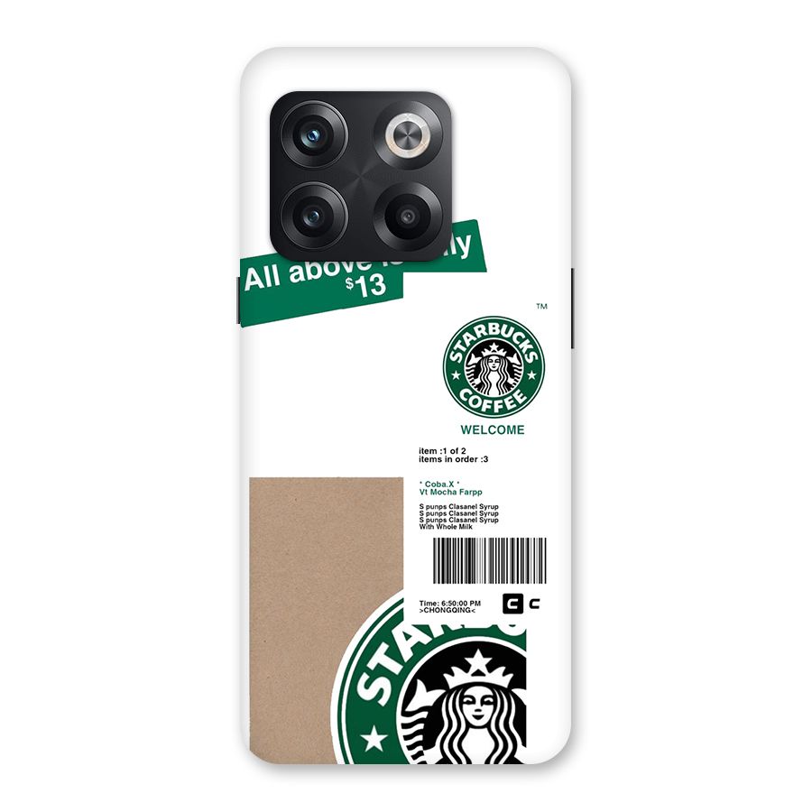 Starbucks Coffee Mocha Back Case for OnePlus 10T
