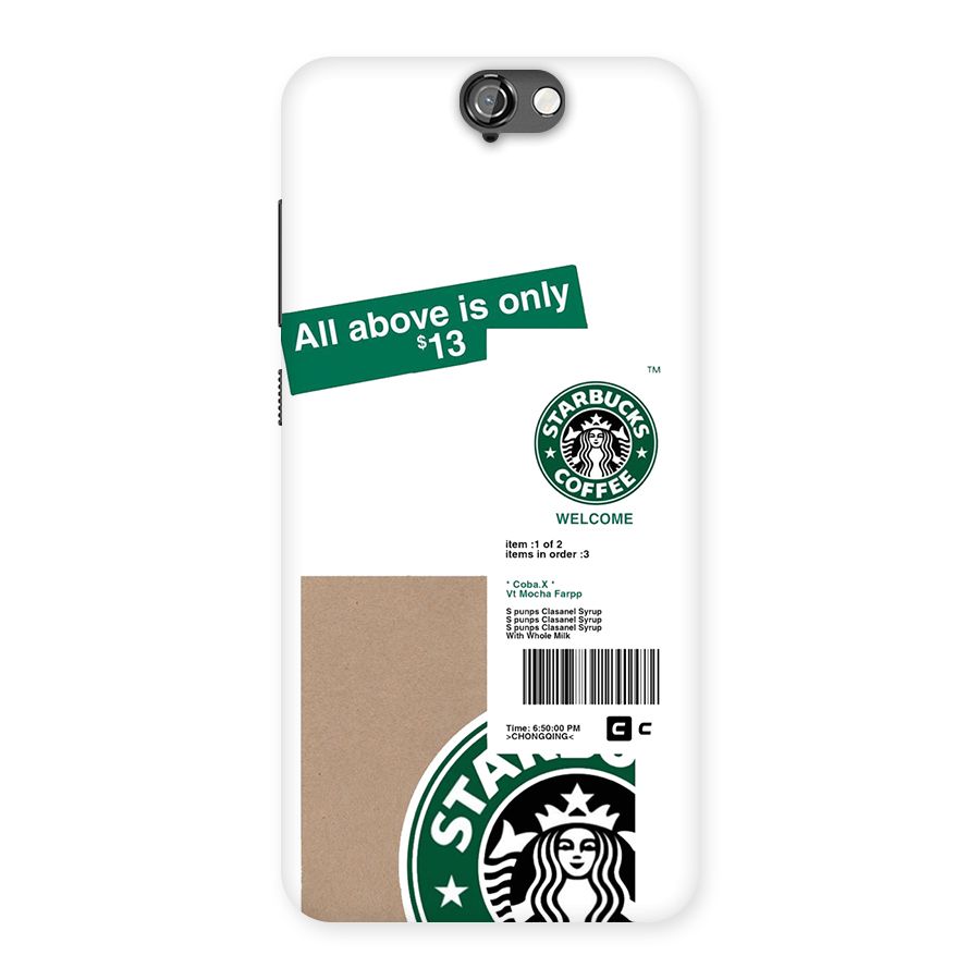 Starbucks Coffee Mocha Back Case for One A9