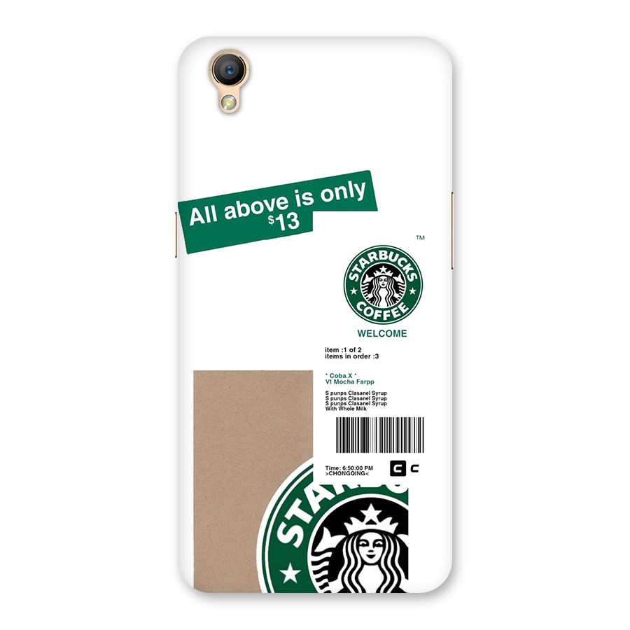 Starbucks Coffee Mocha Back Case for Oppo A37