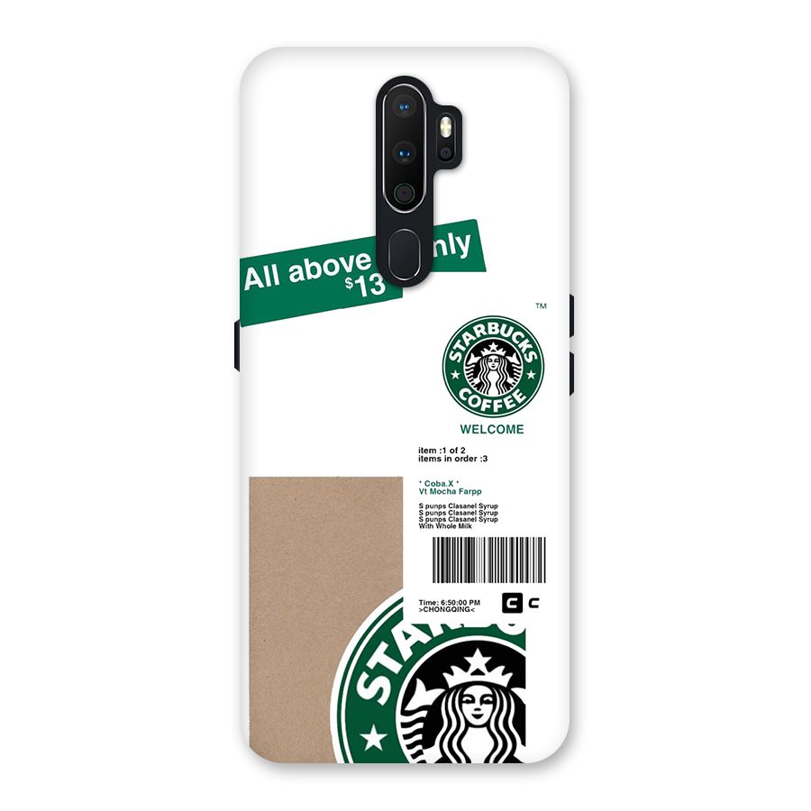 Starbucks Coffee Mocha Back Case for Oppo A5 (2020)