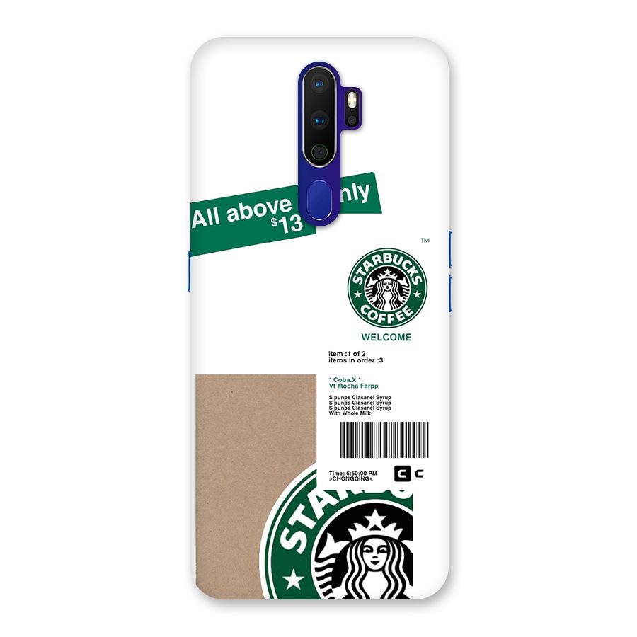 Starbucks Coffee Mocha Back Case for Oppo A9 (2020)