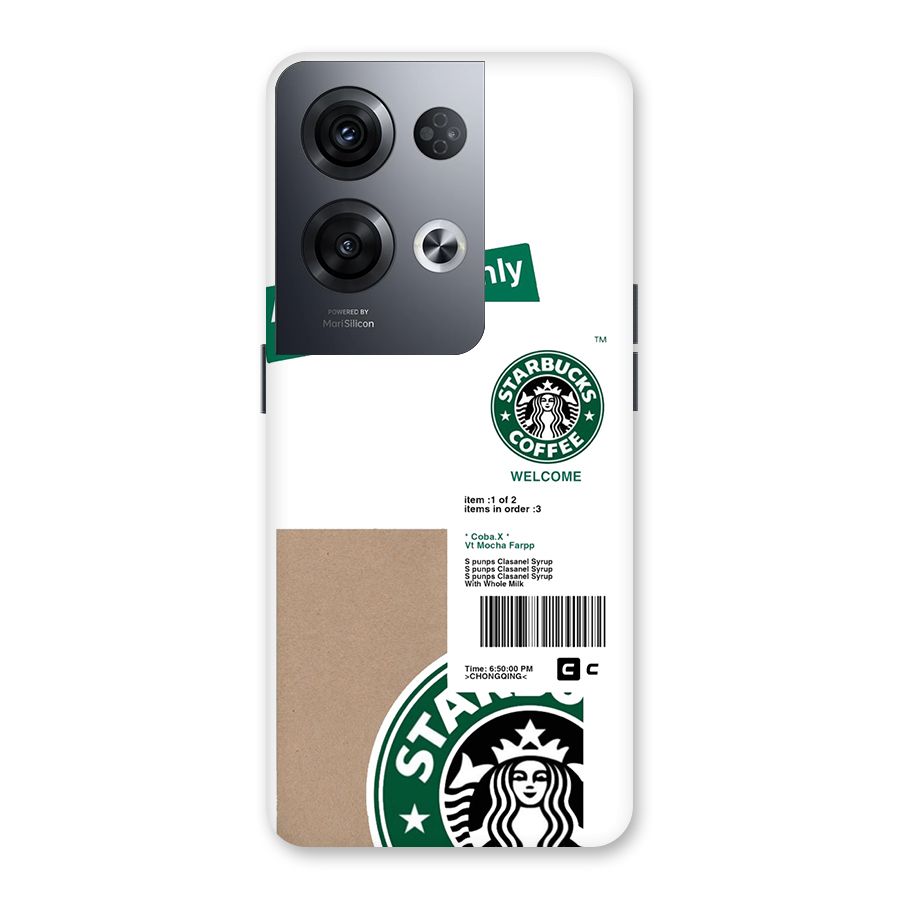 Starbucks Coffee Mocha Back Case for Oppo Reno8 Pro 5G