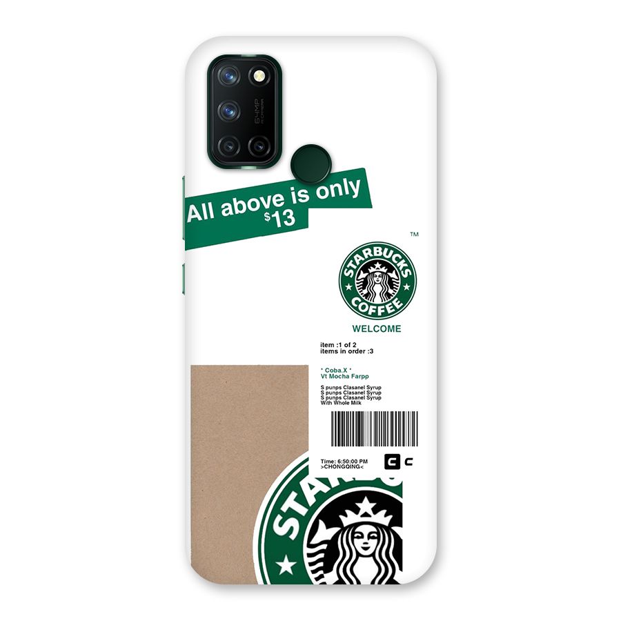 Starbucks Coffee Mocha Back Case for Realme 7i