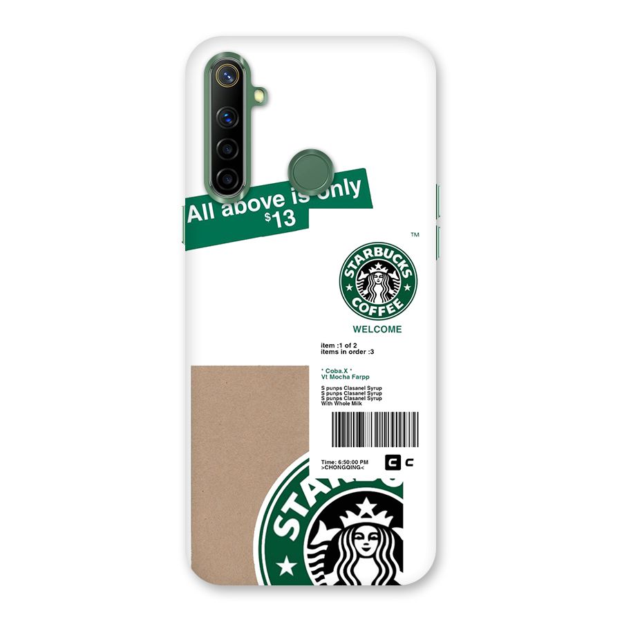 Starbucks Coffee Mocha Back Case for Realme Narzo 10