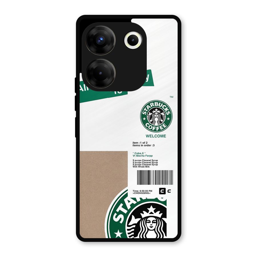 Starbucks Coffee Mocha Metal Back Case for Tecno Camon 20