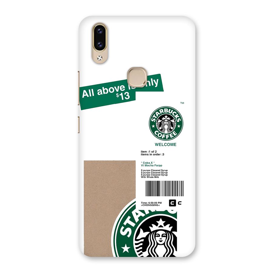 Starbucks Coffee Mocha Back Case for Vivo V9 Youth