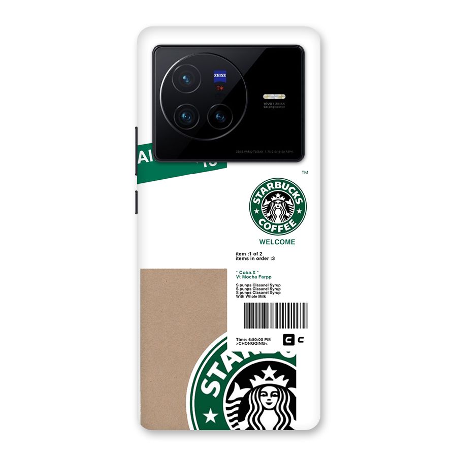 Starbucks Coffee Mocha Back Case for Vivo X80