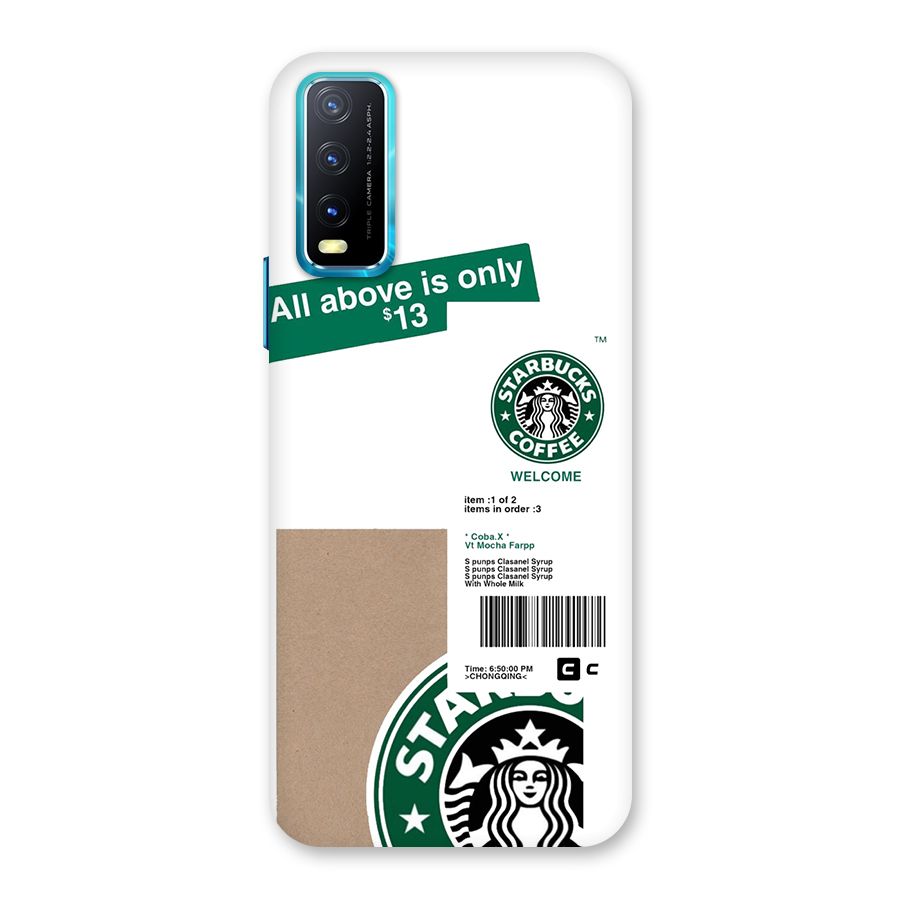 Starbucks Coffee Mocha Back Case for Vivo Y20G
