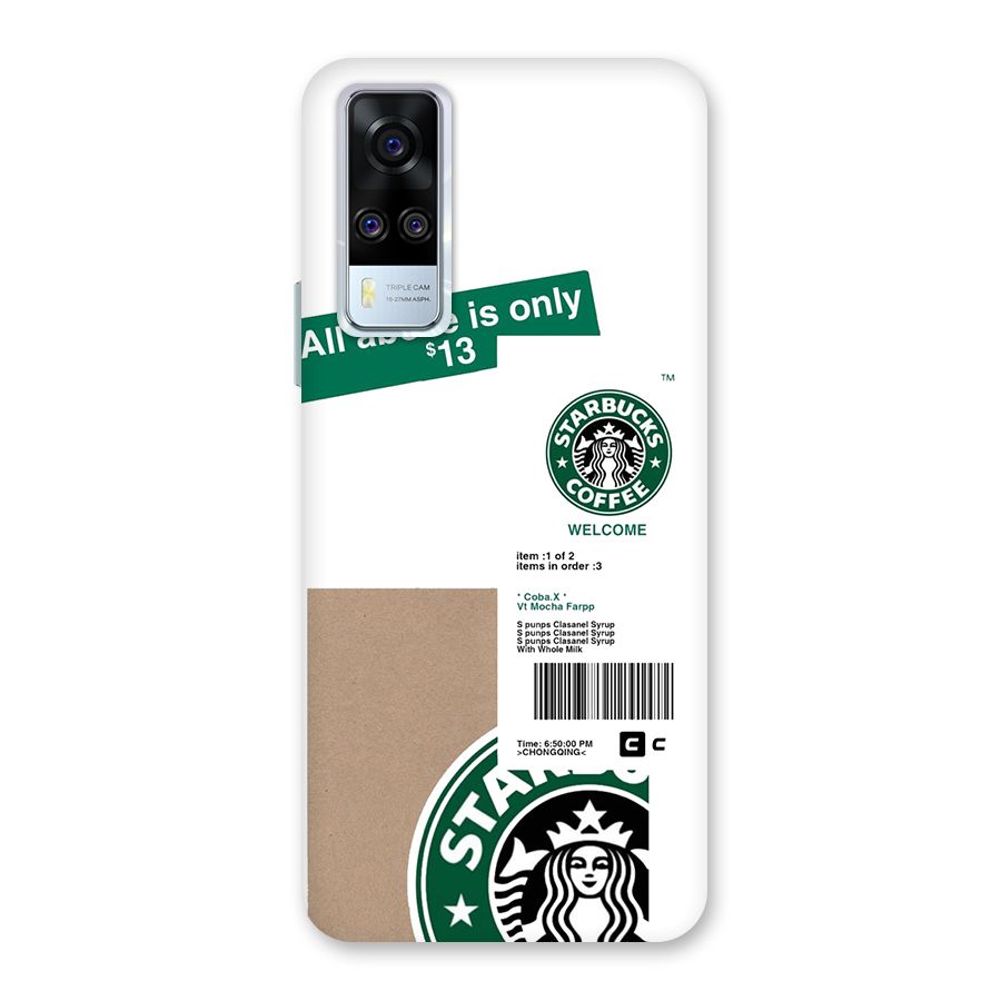 Starbucks Coffee Mocha Back Case for Vivo Y31