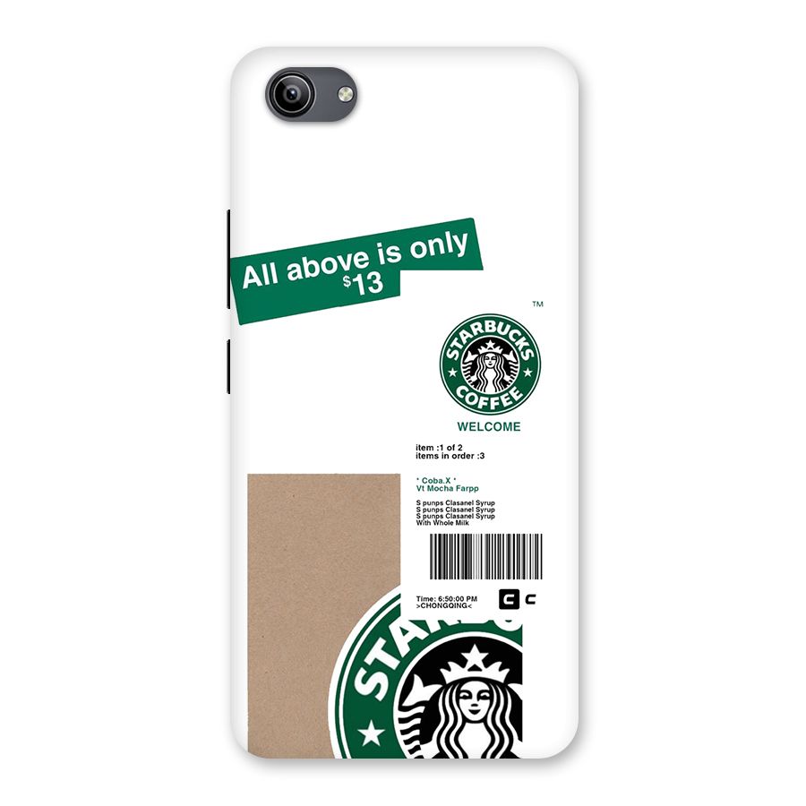 Starbucks Coffee Mocha Back Case for Vivo Y81i