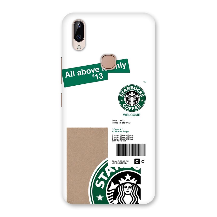 Starbucks Coffee Mocha Back Case for Vivo Y83 Pro